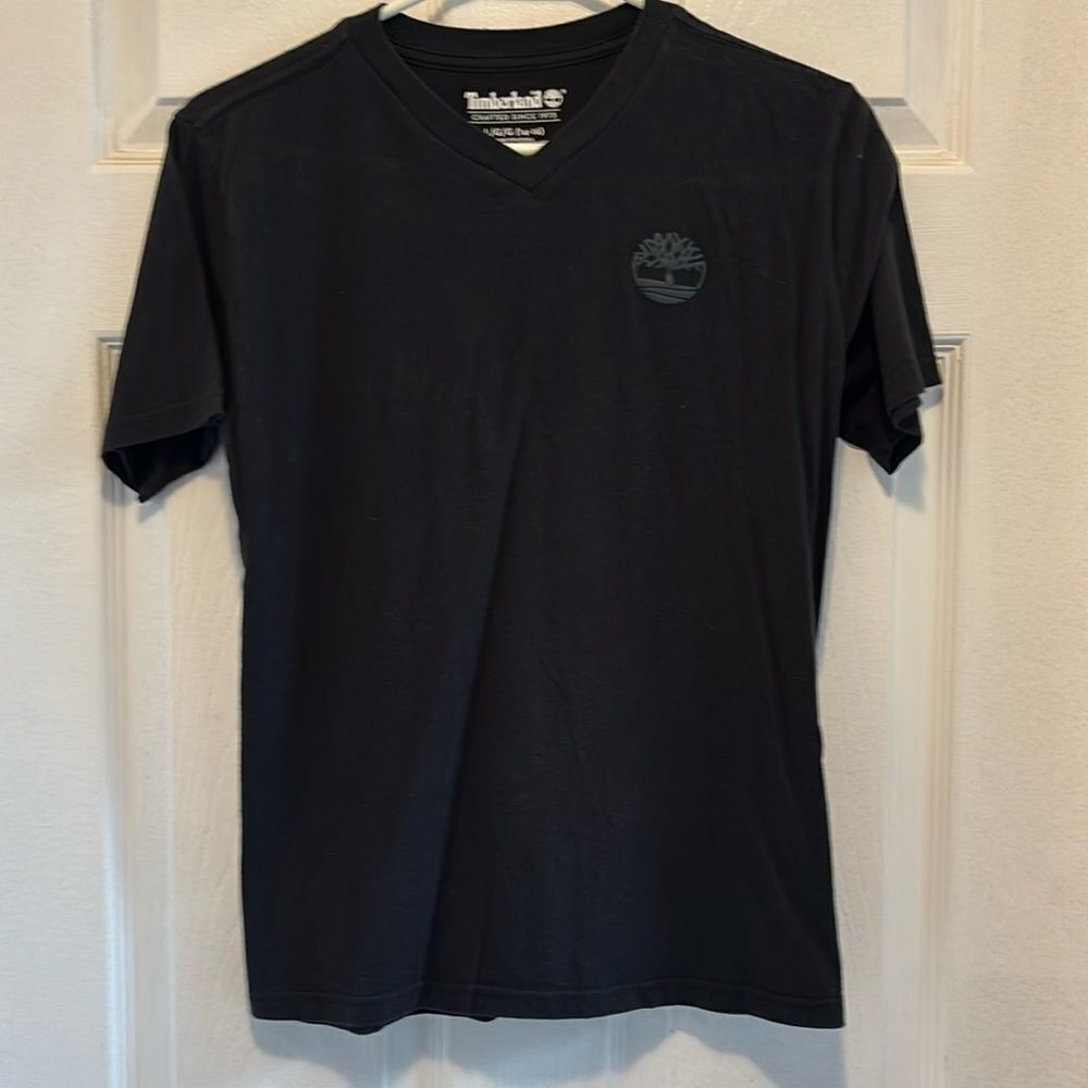 Timberland Kids Logo V-neck T-Shirt Large 14-16
